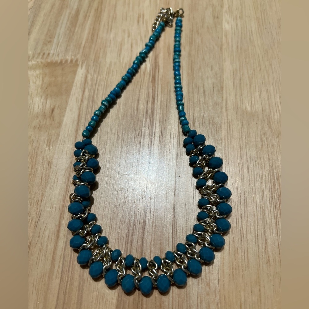 Necklace with blue bead